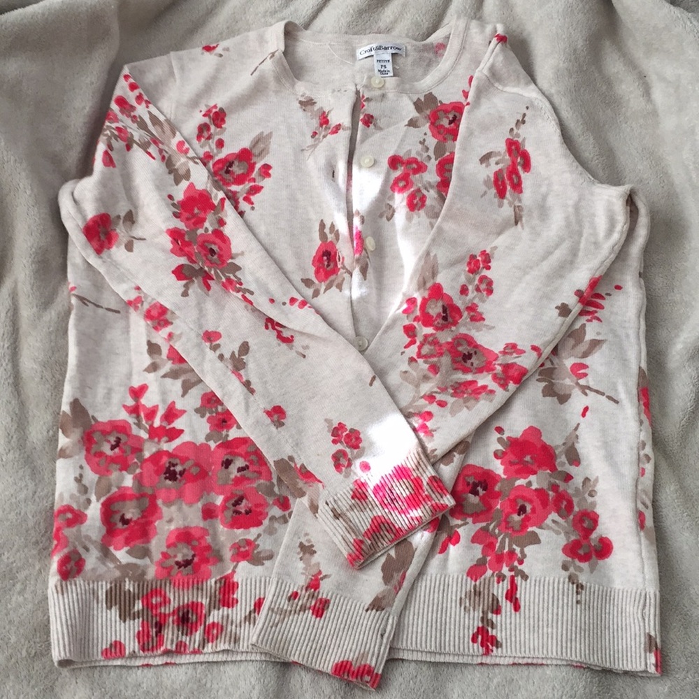 A button down sweater